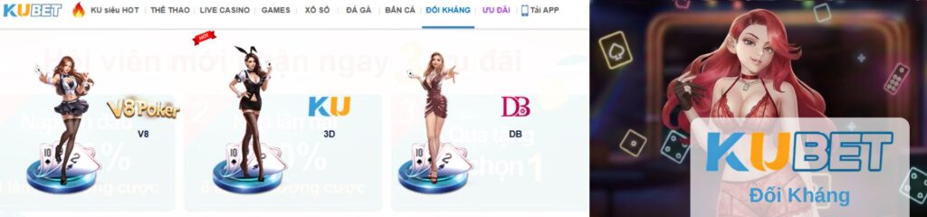 KUBET Đối Kháng với hình nhân vật hoạt hình và các nhà cung cấp V8 3D và DB 3